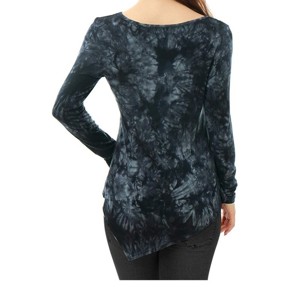 ❤Allegra K Long Sleeves Tie-Dye. - Picture 3 of 8